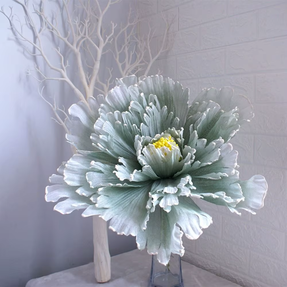 Grande fleur de pivoine artificielle tridimensionnelle pour la décoration de la maison