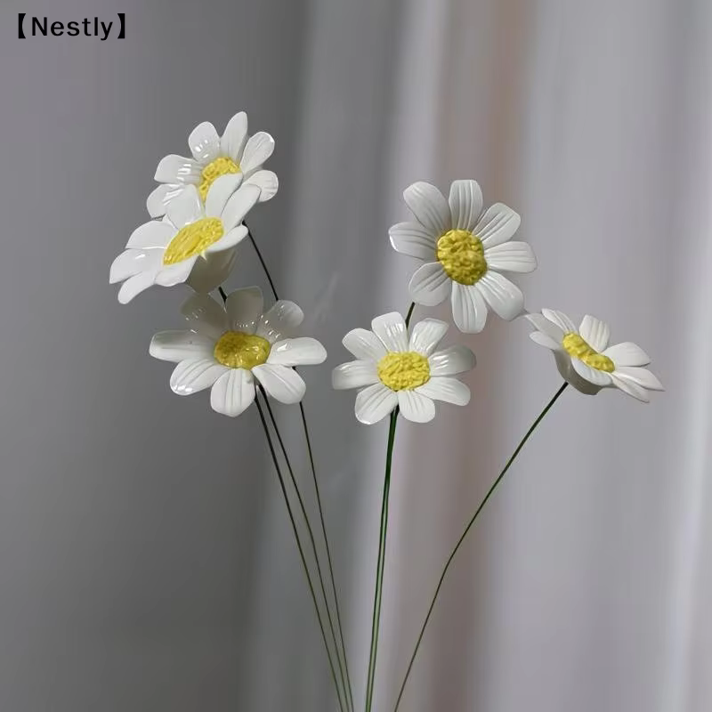 6/8/10 pièces de fleurs en céramique