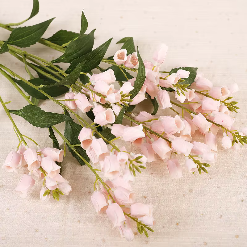 Lot de 5 fleurs artificielles en soie