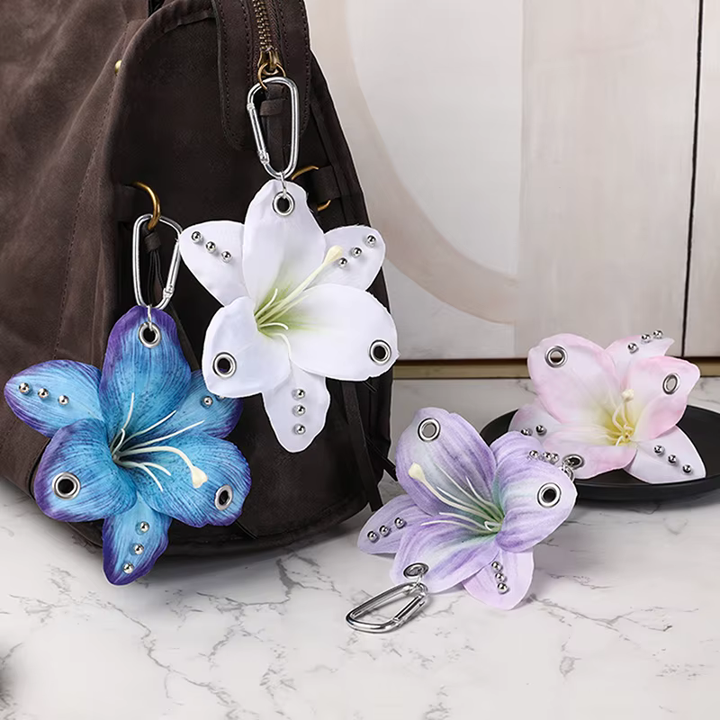 Porte-clés orchidée et lys Phalaenopsis