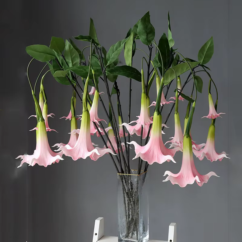 Fleurs artificielles Mandala en PU haut de gamme toucher réel décoration murale de mariage plante suspendue