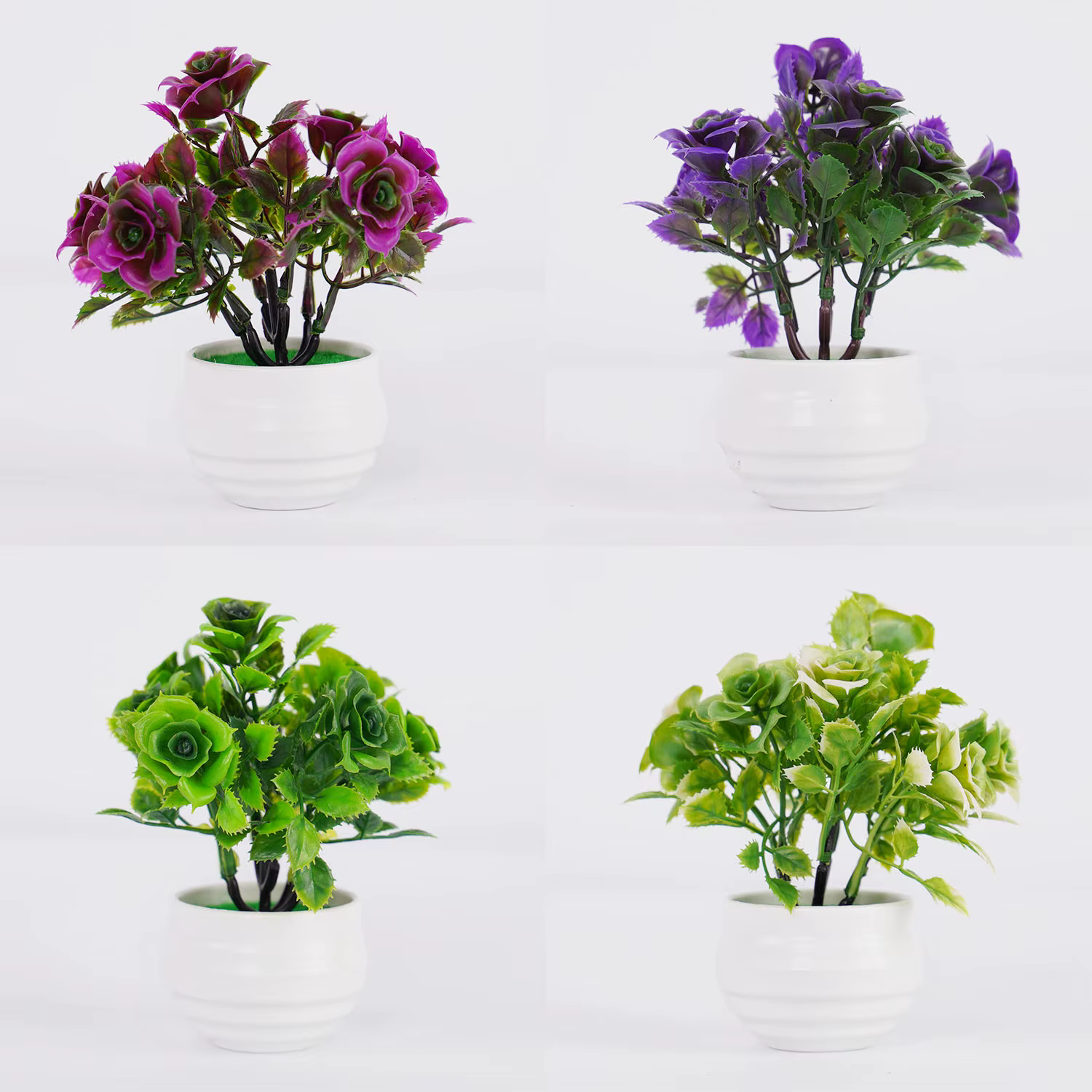 Plantes artificielles en pot de bonsaï