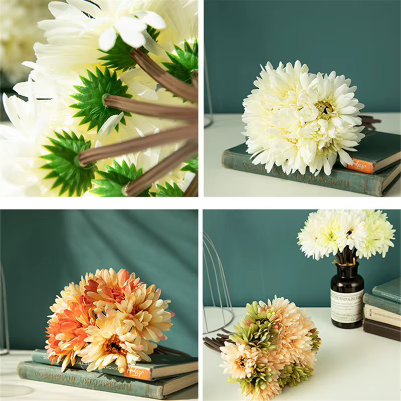 Fleurs en soie Gerbera