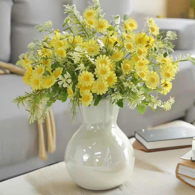 Bouquet de marguerites artificielles pour décoration de maison