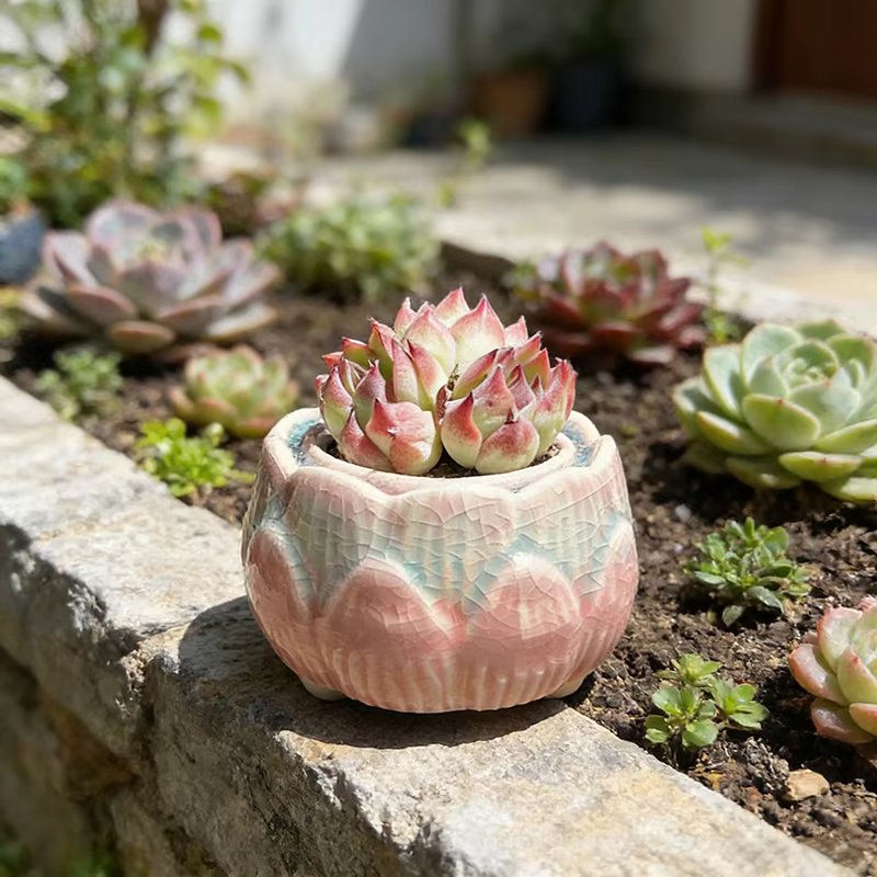 Pot à fleurs en céramique pour plantes succulentes