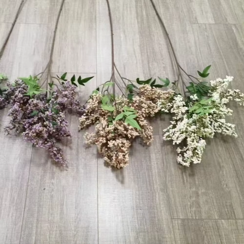 Branche de baies de Nandina artificielle en plastique