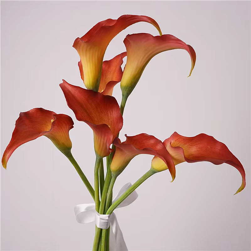 Fleur de lys Calla artificielle en Latex