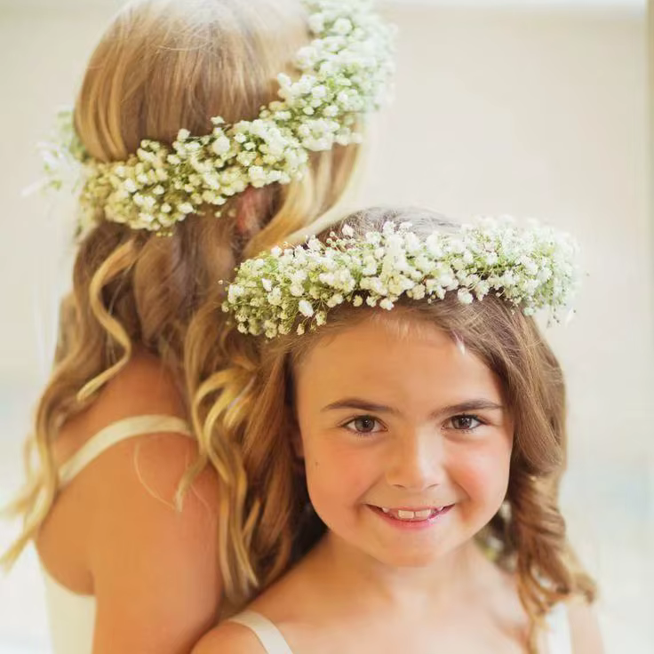 Couronne de fleurs séchées de 15 pouces pour mariage