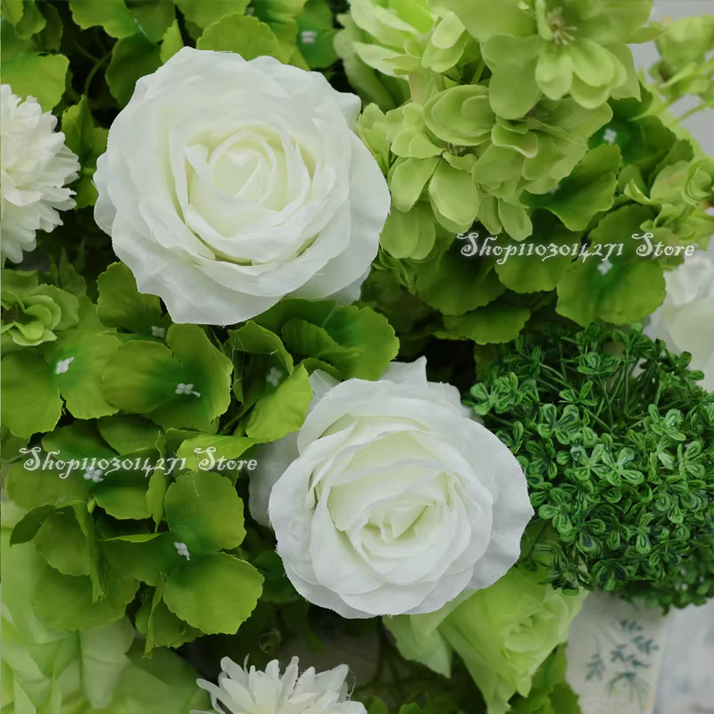 Hortensia Rose verte 80/70/50cm