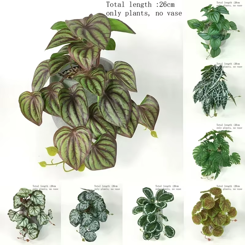 Terrarium artificiel plantes vigne tenture murale fleur rotin Simulation feuille en plastique