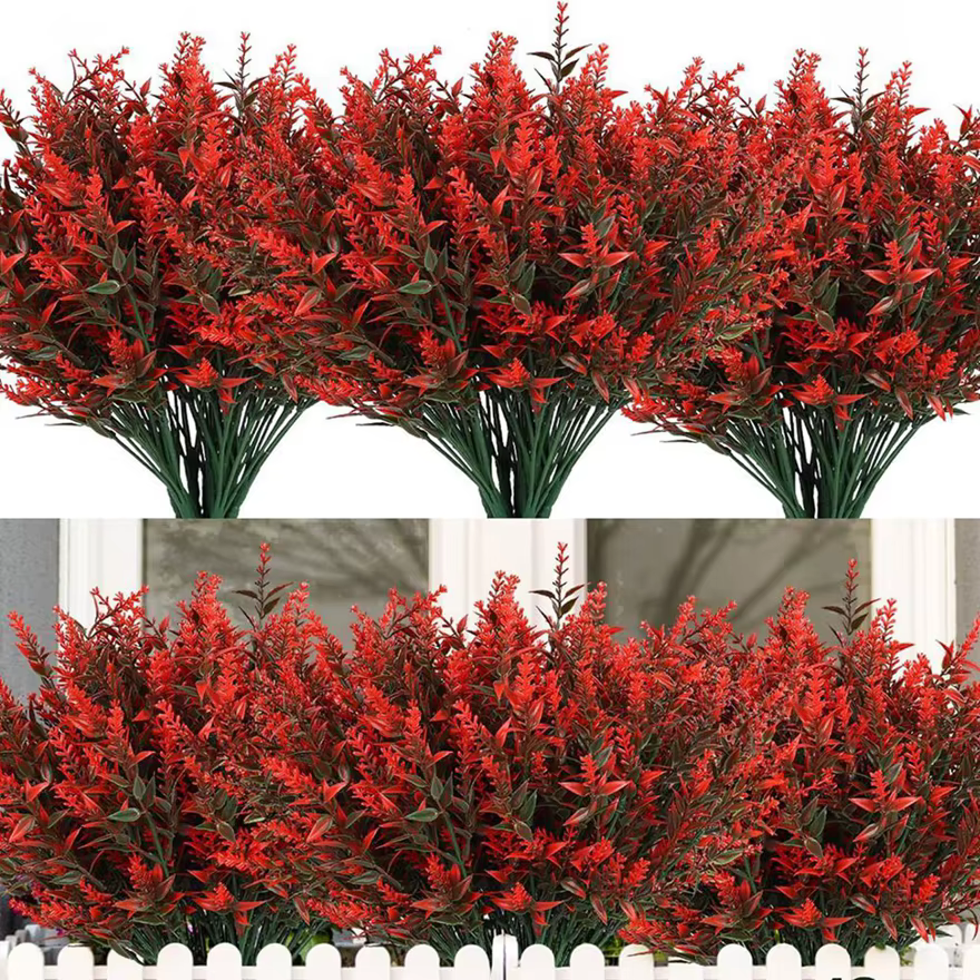 Fleurs artificielles en plastique lavande faux plantes herbe mariage maison jardin décoration bricolage photographie
