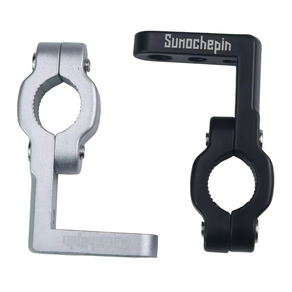 Support de guidon pour accessoires de moto, pince en alliage d'aluminium, support de rétroviseur de moto, adaptateur de montage sur guidon