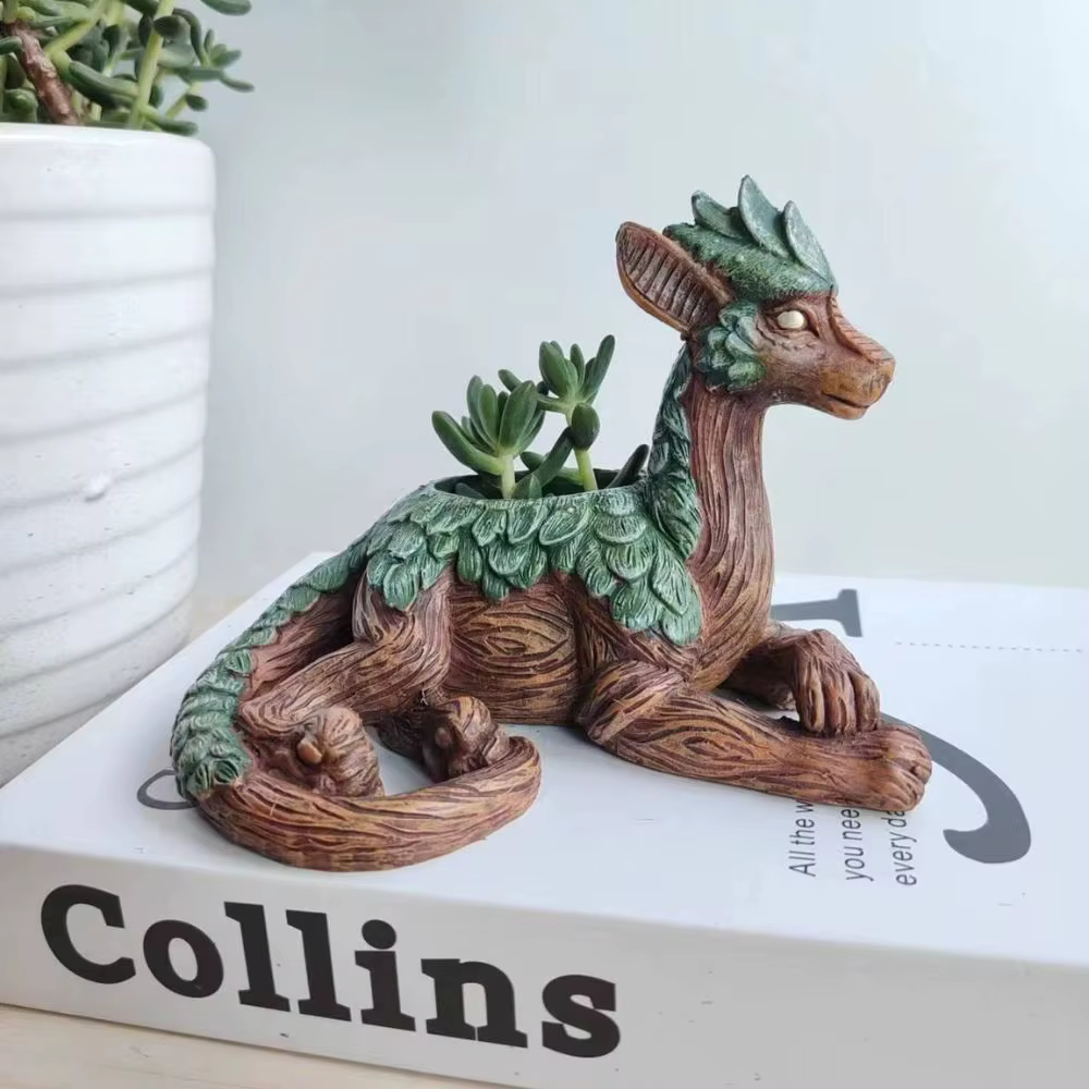 Jardinière d'arbre de dragon créative
