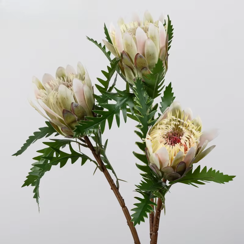 6 pièces de fausses fleurs en plastique