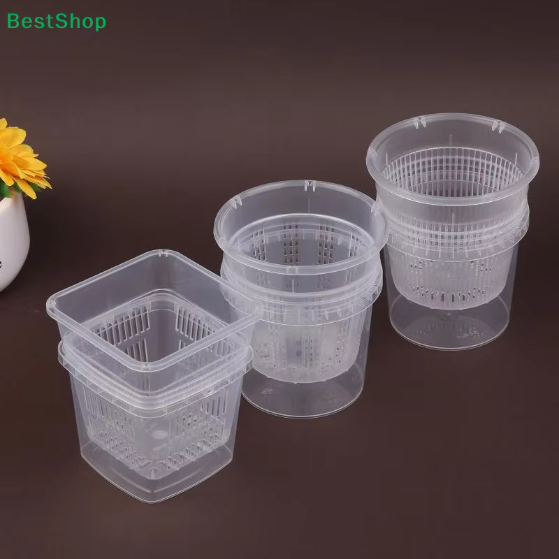 ☽ Pot à orchidées transparent avec drainage
