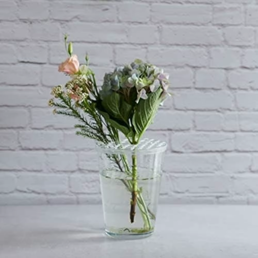 Support de composition florale DIY avec grille d'insertion pour arrangements floraux