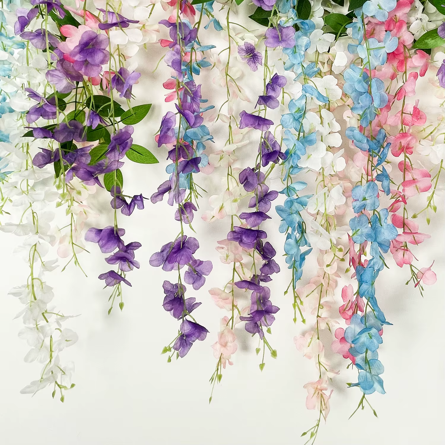 Simulation de vignes de fleurs de glycine