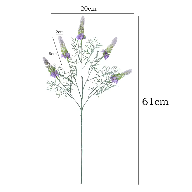 Spray floral artificiel de 24 pouces