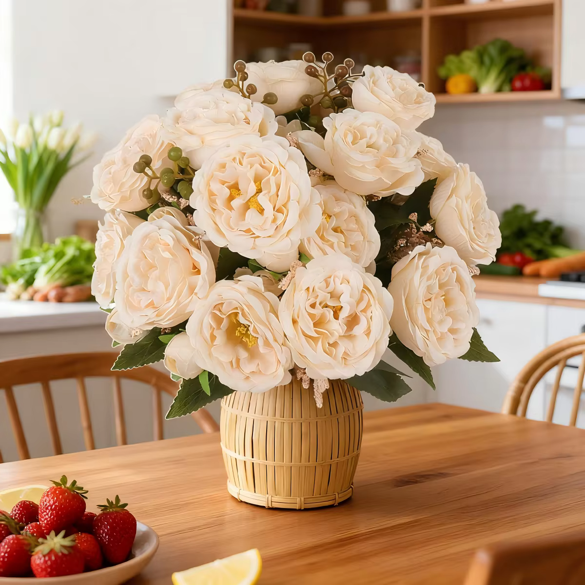 Pivoines simulées, mariages