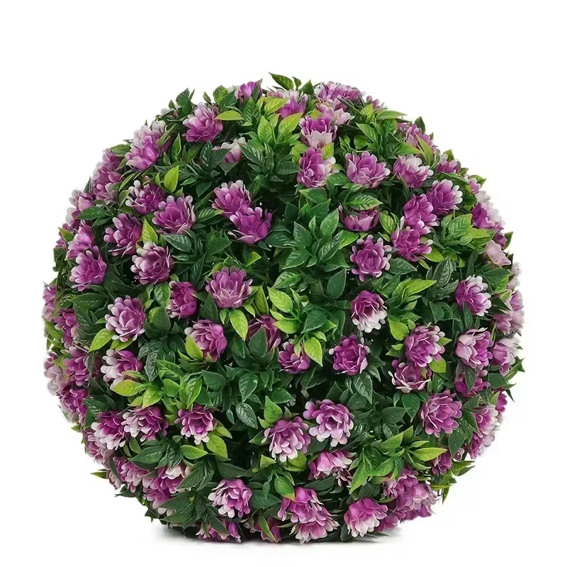 Boule d'herbe artificielle feuille d'eucalyptus plante verte fausse herbe aménagement paysager arbre hangar toit maison jardin mariage atmosphère décor