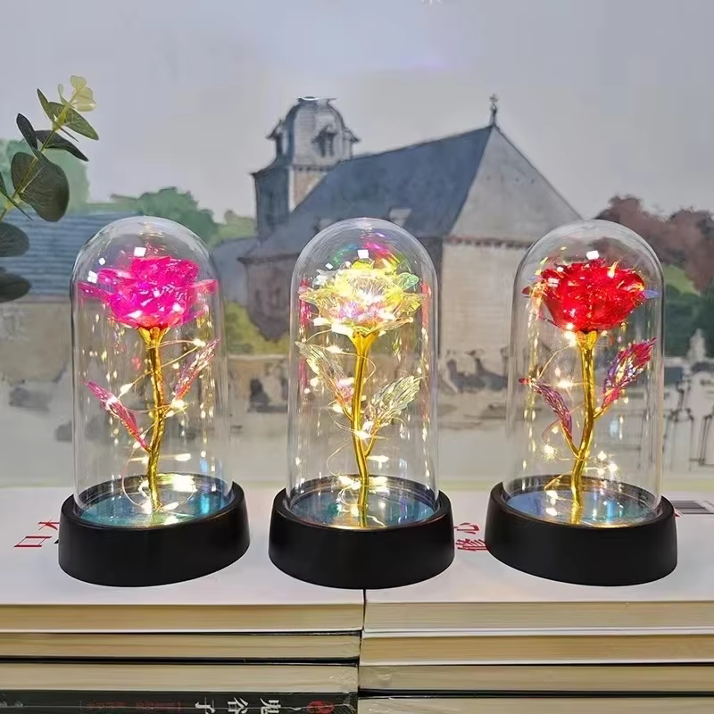 Lampe de nuit LED en forme de rose