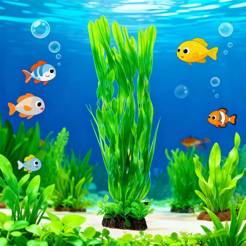 Plantes artificielles de décoration d'aquarium
