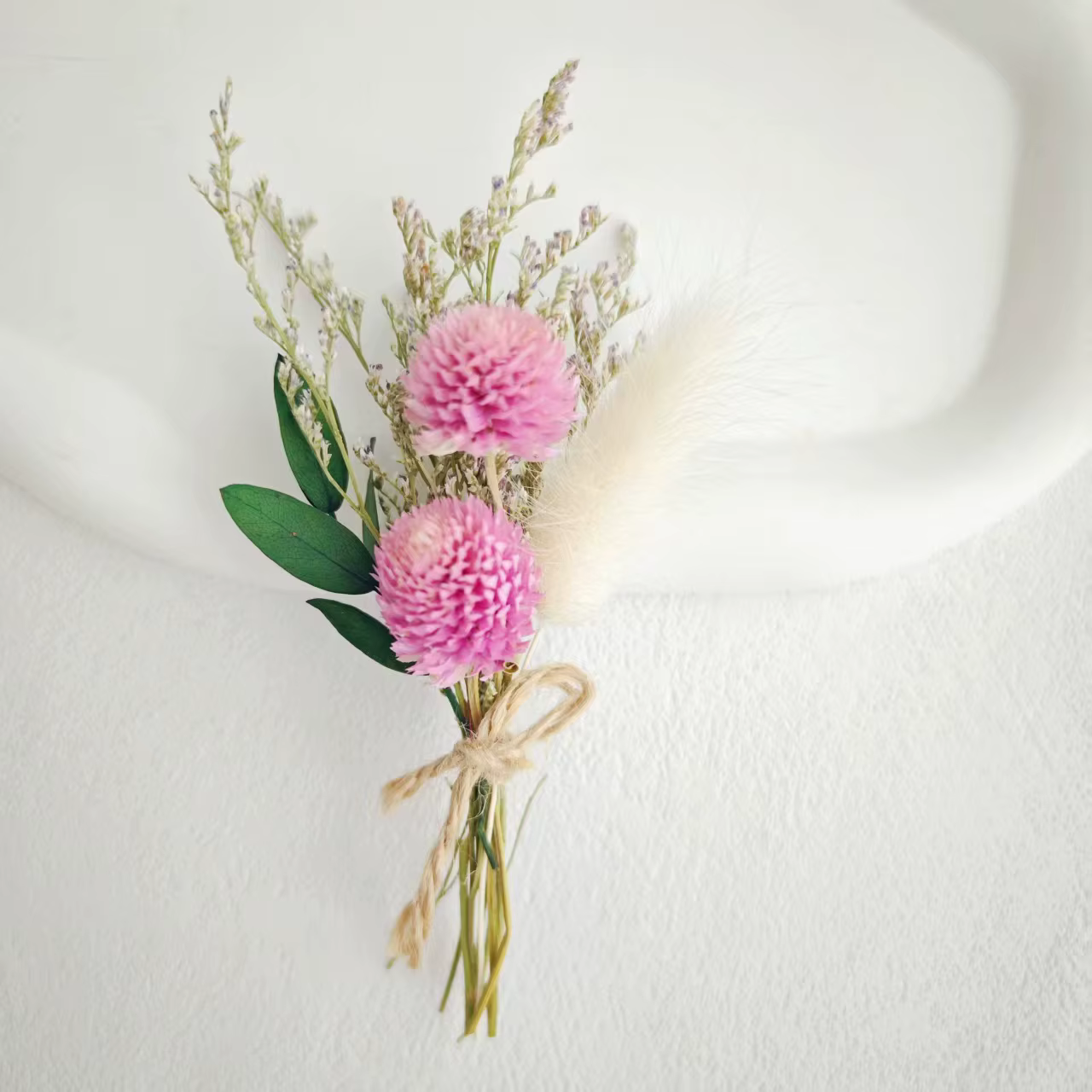 Fleurs préservées, bouquet de fleurs séchées faciles à utiliser