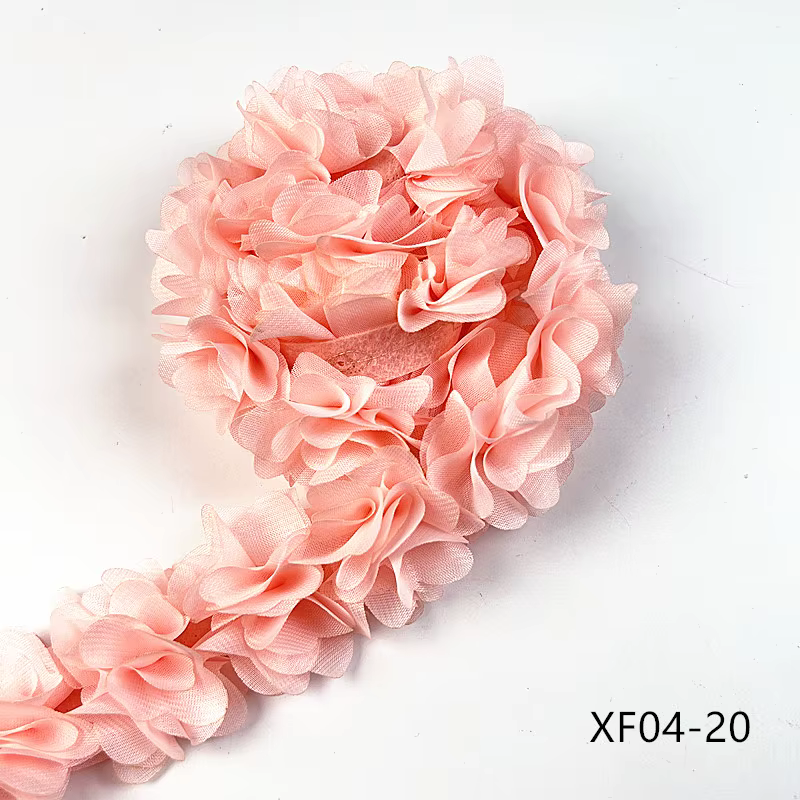 Fleurs en mousseline de soie 3D