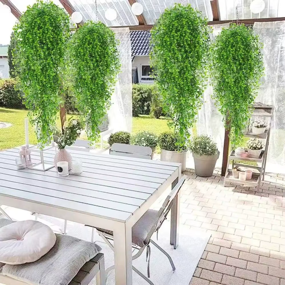 1pc Fleurs de glycine artificielles suspendues - Plantes