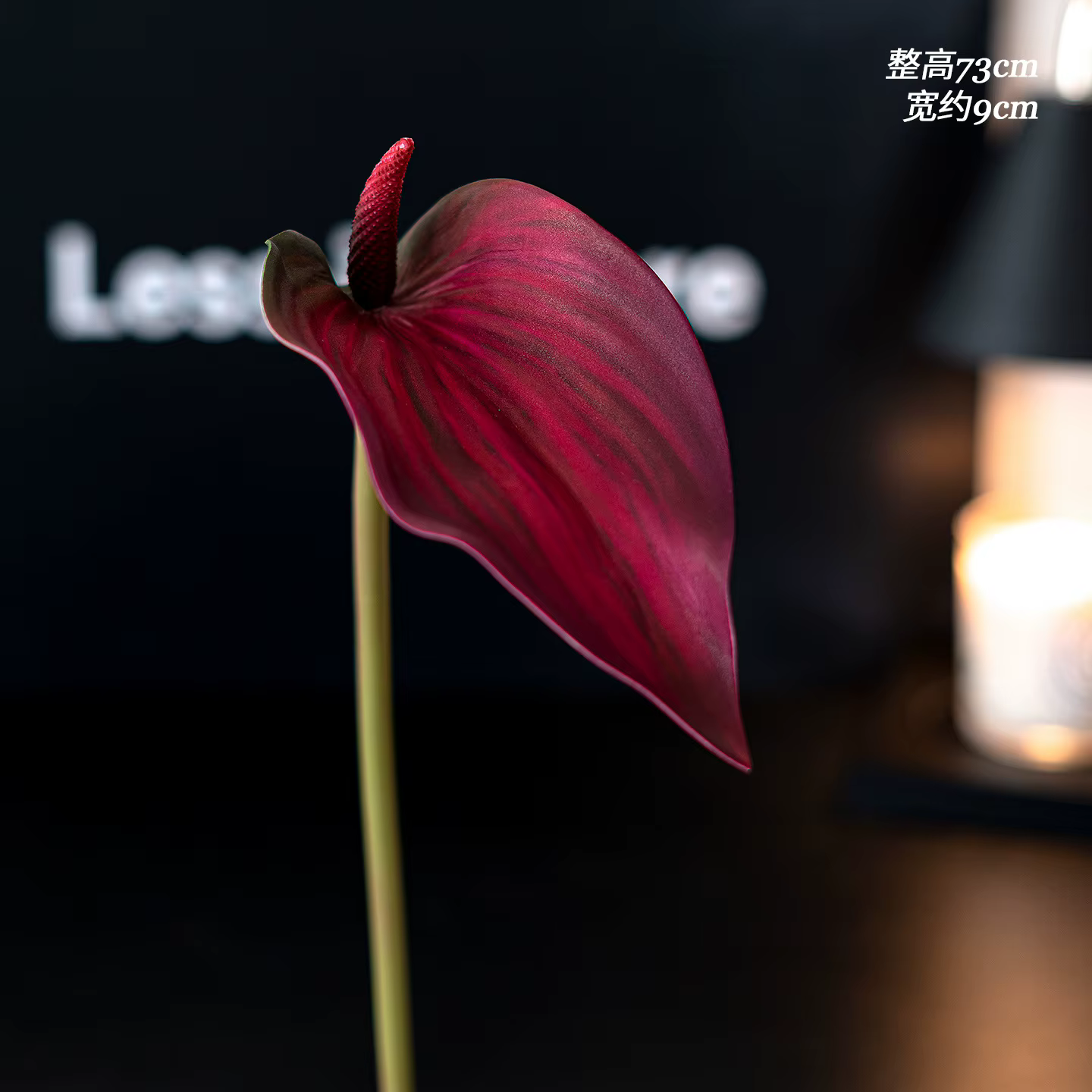 10 pièces EVA 3D impression paume artificielle Anthurium plantes fleur branche bricolage décoration de mariage matériel d'arrangement Floral