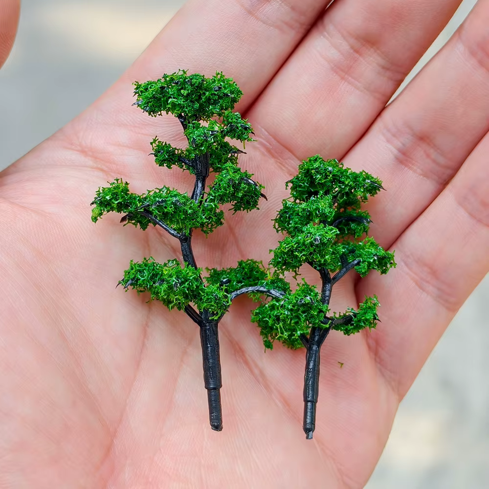 Plantes de Simulation d'arbres verts miniatures de 4 à 12cm