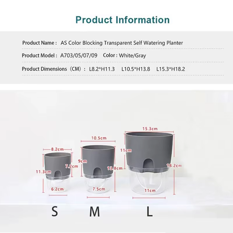 Pots auto-arrosants pour plantes