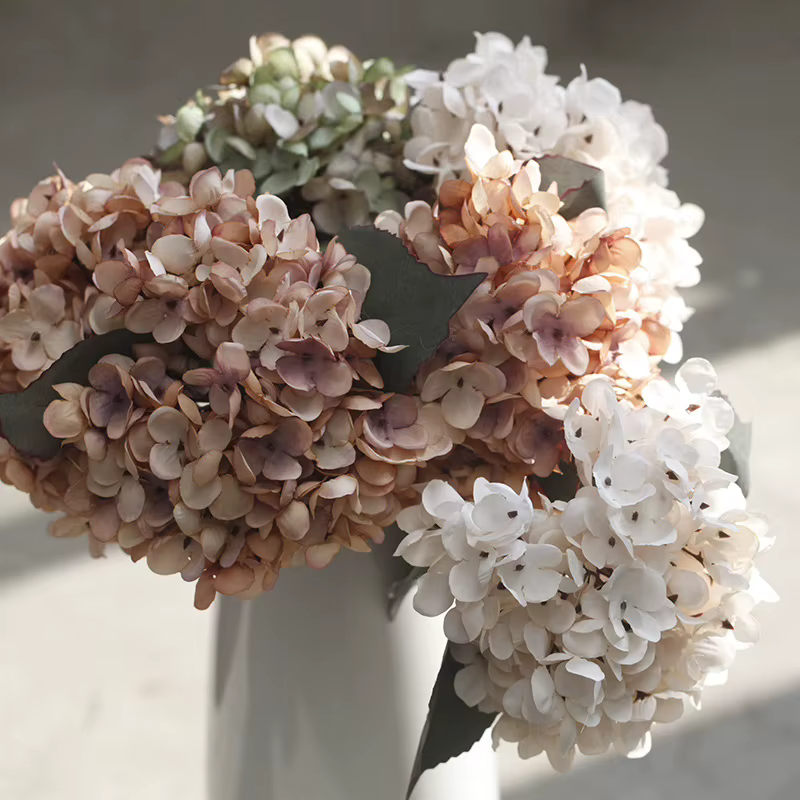 Fleurs artificielles d'hortensia d'automne 13