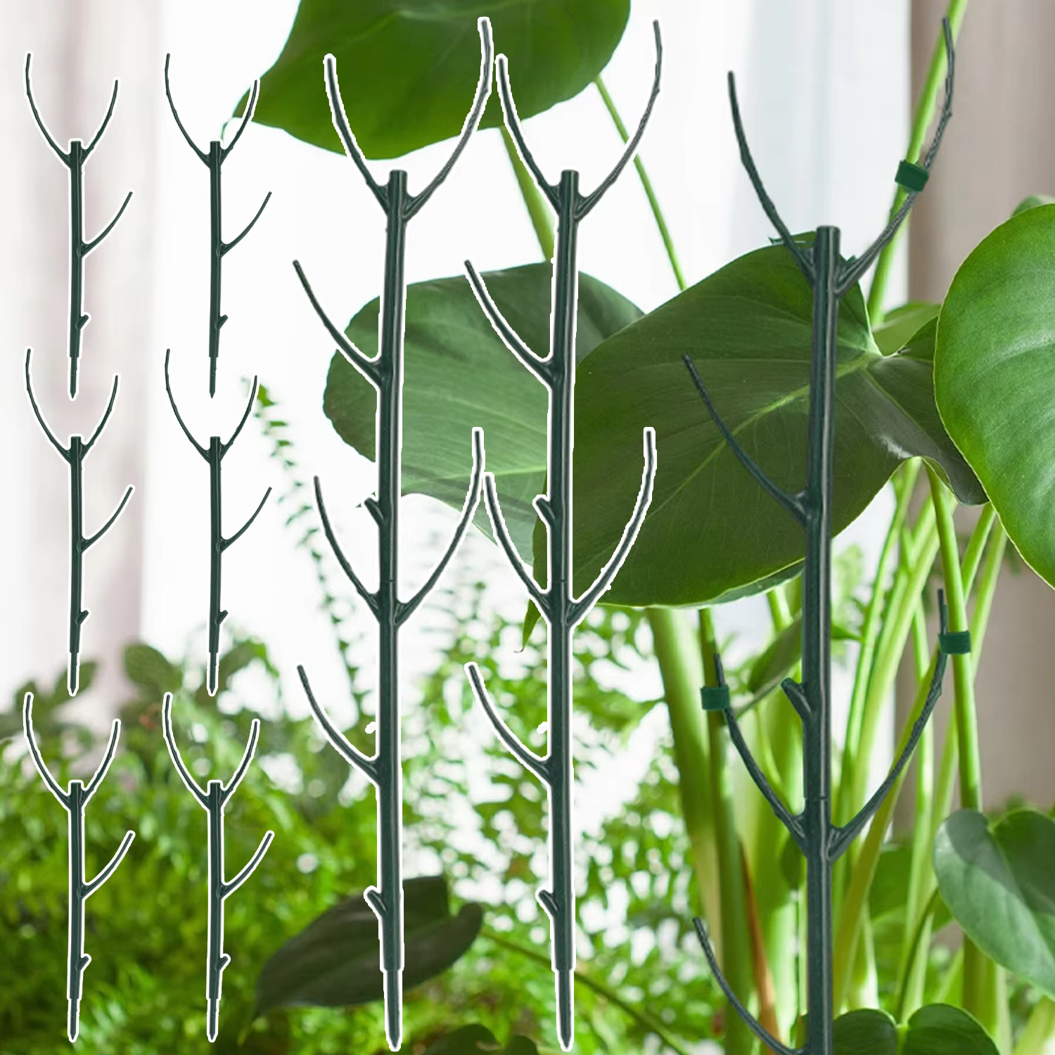 Supports de plantes en plastique