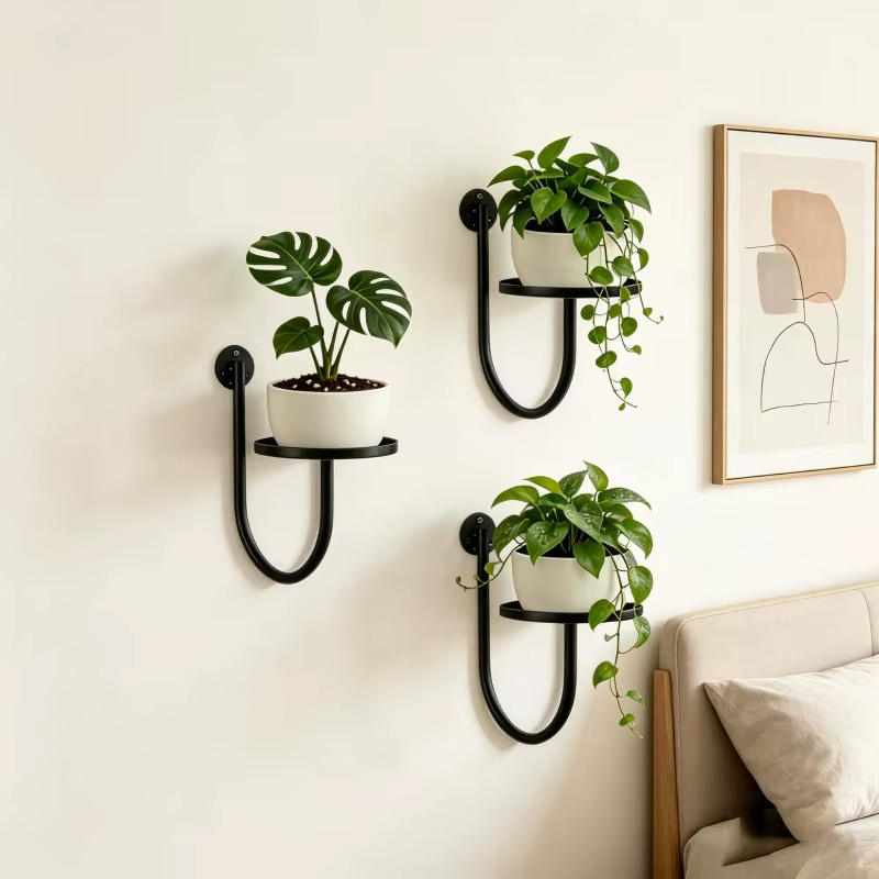 Support à fleurs en fer forgé pour plantes d'intérieur et succulentes