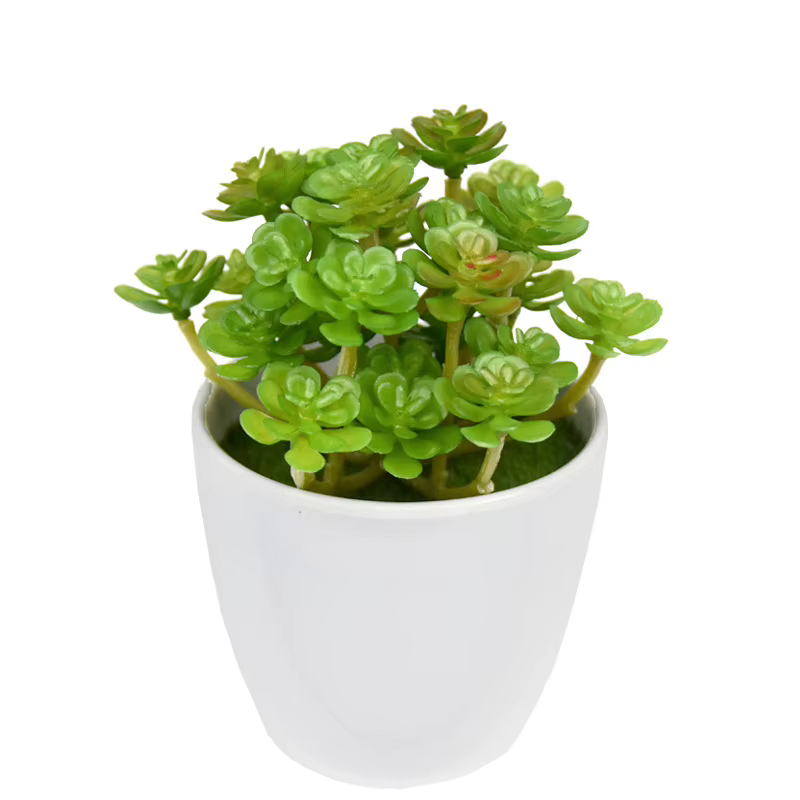 12 pièces de plantes artificielles en plastique