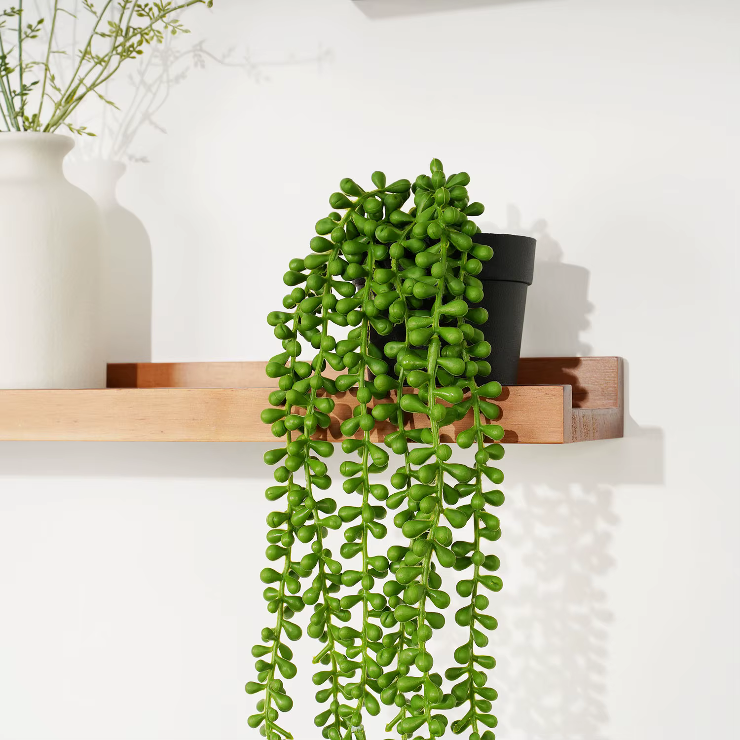 Guirxiété murale de feuilles vertes pour la décoration intérieure