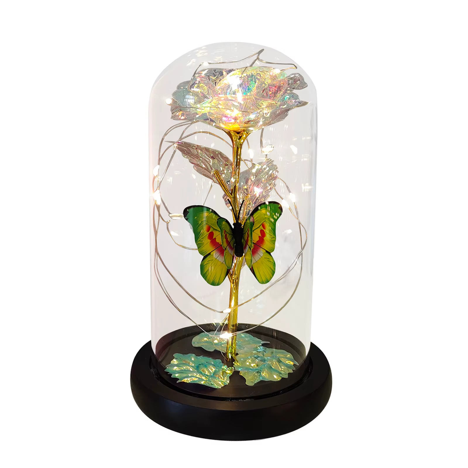 Rose lumineuse artificielle galaxie