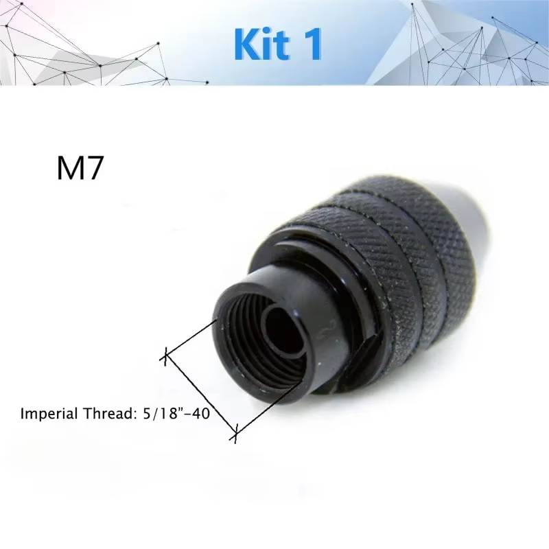 Accessoire de Mini mandrin de perceuse M8/M7 pour outil rotatif Dremel et meuleuse, accessoire d'échange de bits plus rapide