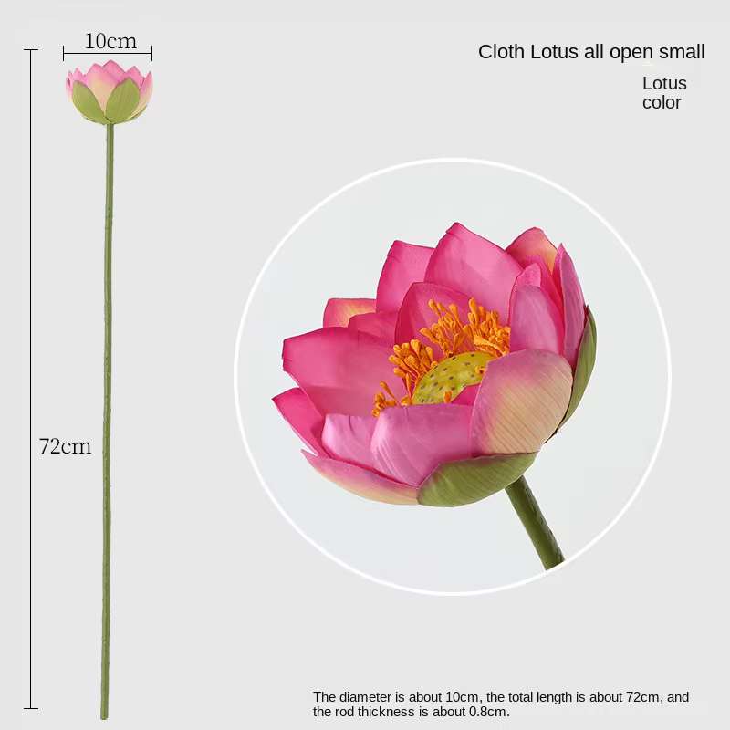 Feuille de fleur de Lotus artificielle 75cm