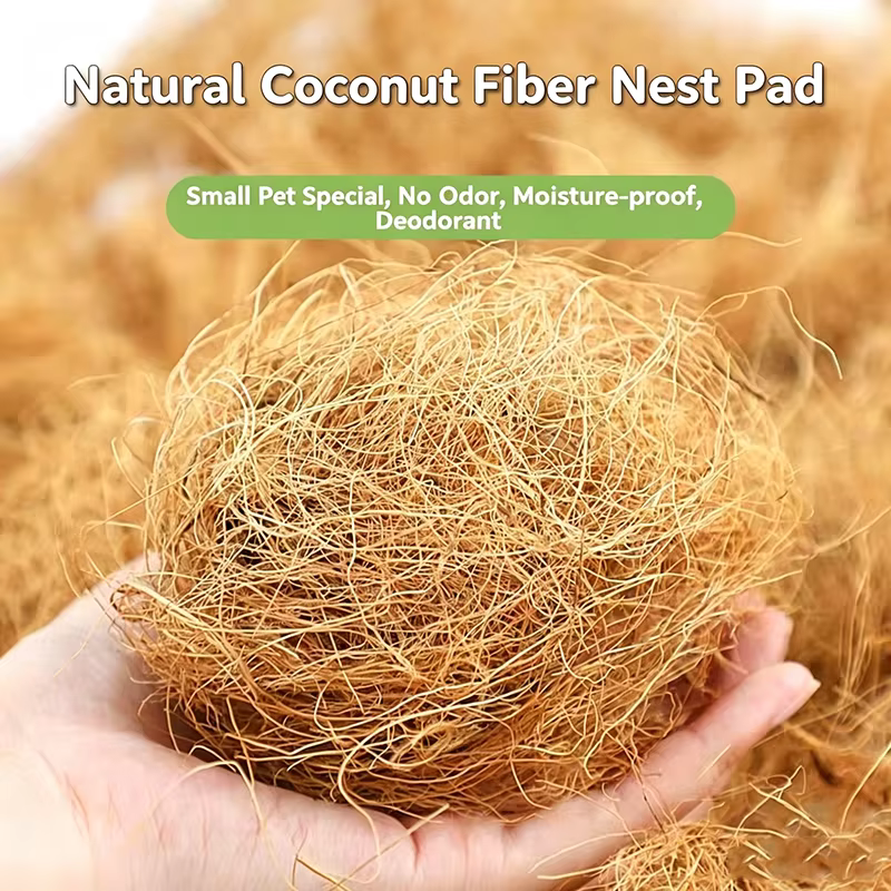 50g/100g Fibres de coco naturelles et biologiques longues pour couverture de pot de plantes