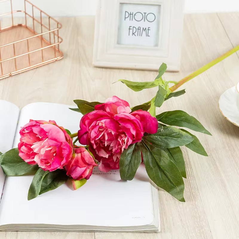 Fleur de pivoine simple artificielle