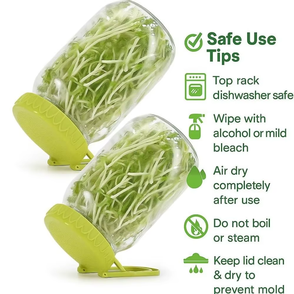 Nouveau avec support couvercles de germination en plastique facile