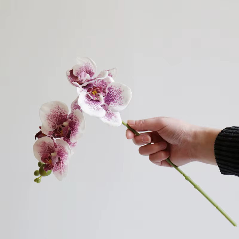 Orchidée artificielle à tige longue 45cm/17 pouces