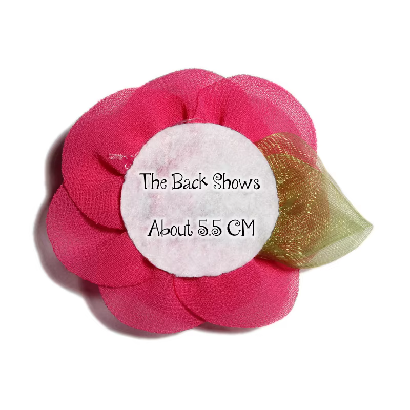 Fleurs en mousseline de soie pour décoration de mariage, 10 pièces, 5.5cm, tissu décoratif pour nouveau-né, avec feuilles, pour la maison, le jardin