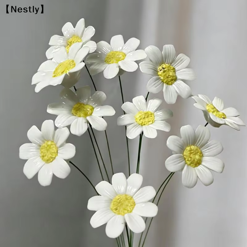 6/8/10 pièces de fleurs en céramique