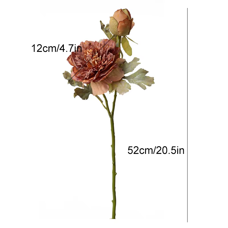 Fleurs de Simulation de pivoine rétro