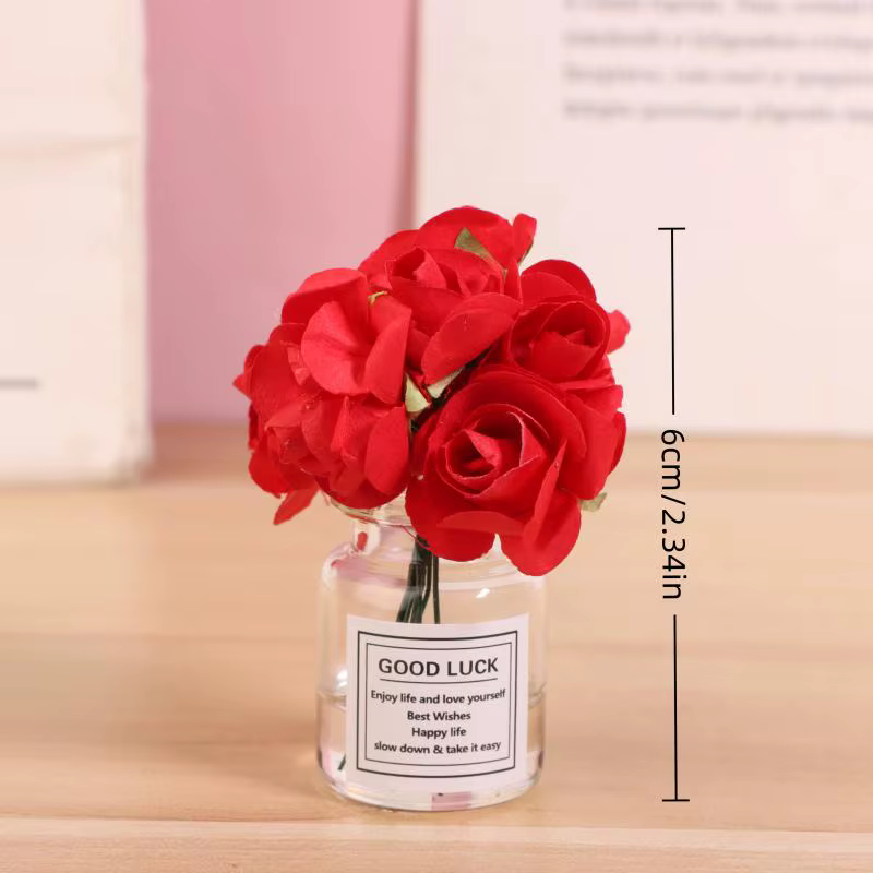 Vase à fleurs de roses de Simulation