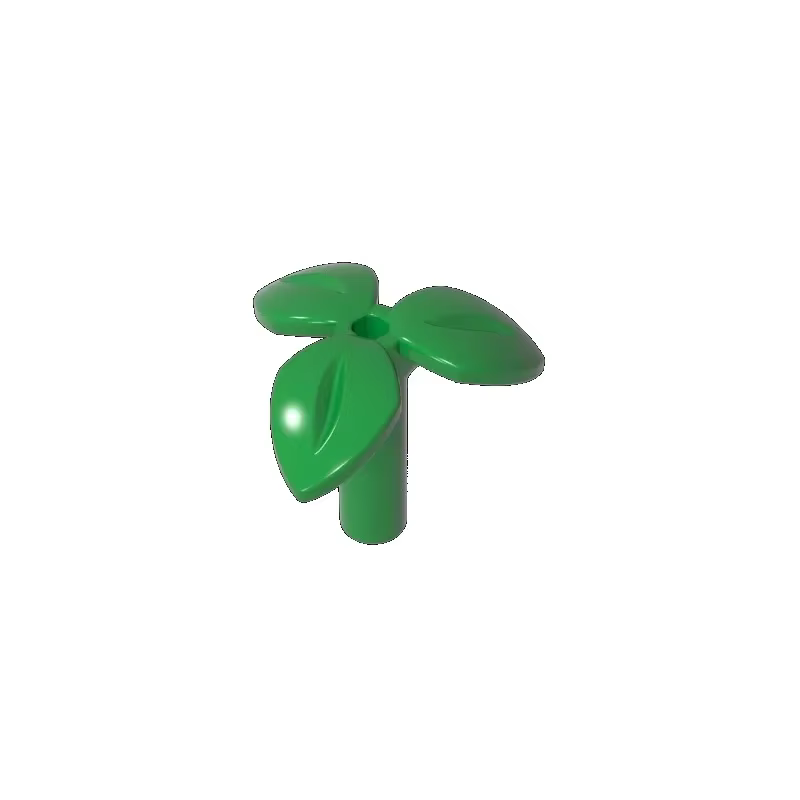 [294Pcs] 【50g】 37695 Assortiment de plantes à tiges en forme de fleur à trois feuilles