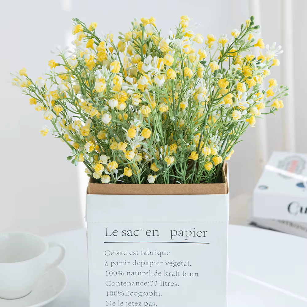 1pc fleurs artificielles plantes gypsophile mariage Bouquet de mariée maison chambre Vase Table jardin bricolage cadeaux photographie accessoires Decora